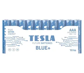 Bateria TESLA BLUE+ cynkowo-węglowa / AAA (R03) mikroogniwowa / 10 szt. / folia