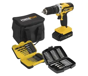 PowerPlus POWX00840 / Wiertarko-wkrętarka akumulatorowa / z akcesoriami (53 szt.)
