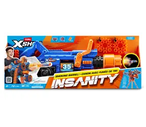 Pistolet dziecięcy Zuru X-Shot Insanity Smoke N Barrel / 72 strzałki / zasięg 27 m / efekt dymu / od 8 lat