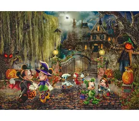 Puzzle Schmidt Disney: Myszka Miki i Myszka Minnie - Halloween / 1000 elementów / od 12 lat