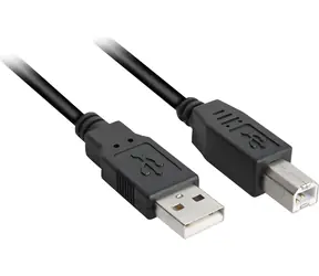 Sharkoon USB-A - USB-B czarny / Kabel połączeniowy / USB 2.0 / 3 m