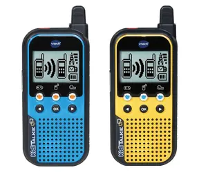 VTech Kidi Talkie krótkofalówki niebiesko-żółte / 2 szt. / wyświetlacz LCD / zasięg 200 m / od 4 lat