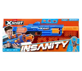 Pistolet dziecięcy Zuru X-Shot Insanity Berzerko / 48 rzutek / strzelnica 27 m / od 8 lat