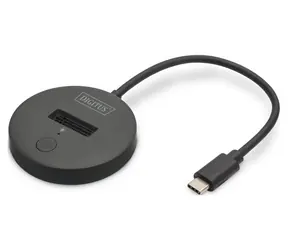 Digitus DA-71547 czarny / Stacja dokująca do dysków SSD M.2 / NVMe + SATA / USB-C 3.2 Gen 1 / 4 TB