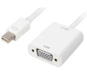 Sharkoon mini DisplayPort - VGA biały / Adapter / 15 cm