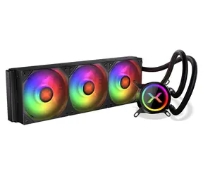 KRUX HydroX 360 ARGB czarny / chłodzenie wodne procesora AIO / 3 x 120 mm / 600-1800 obr./min / AMD + Intel