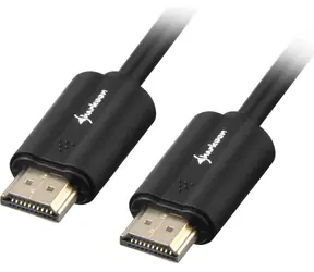 Sharkoon czarny / Kabel HDMI (męski) - HDMI (męski) / 4K / Ethernet / 1 m