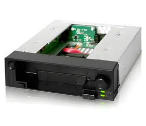 Icy Dock MB971SP-B DuoSwap czarny / Mobilna szafa / SATA 2,5" i 3,5" / Zatoka 5,25" / SATA 6 Gb/s
