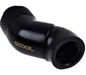Alphacool Eiszapfen 90° czarny / Adapter kątowy / G1/4 / mosiądz / obrotowy 360°