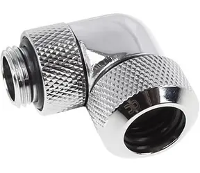 Złączka Alphacool Eiszapfen 13 mm chromowana / HardTube / 90° / G1/4" / rury mosiężne i akrylowe