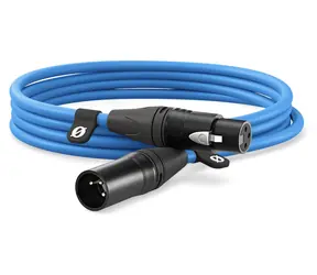Rode XLR3M-B niebieski / Kabel XLR (męski) - XLR (żeński) / 3 m