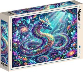 ALIPSON Puzzle kwadratowe Dragon's Challenge / 1000 elementów / 63,5 x 63,5 cm