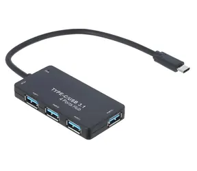Akyga USB-C Akyga / Hub USB / 4 porty / USB 3.1 / kabel 20 cm