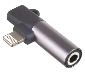 Akyga Lightning do Jack 3.5mm czarny / Adapter audio / ABS