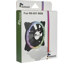 Inter-tech Argus RS-051 czarny / Wentylator / 120 mm / RGB / 900 obr./min / 2-pinowy