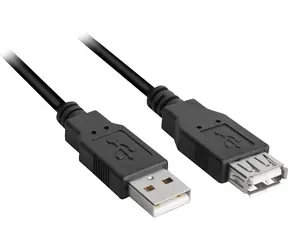 Sharkoon czarny / Przedłużacz / USB 2.0 AA / 2 m