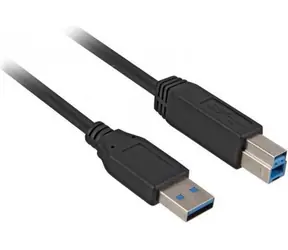 Sharkoon USB-A - USB-B czarny / kabel USB 3.0 / 3 m / 5 Gbit/s