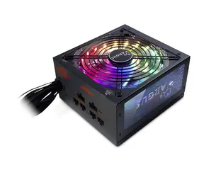 Inter-tech Argus RGB-650W CM II czarny / Zasilacz PC / ATX / 650W / 80PLUS Gold / półmodułowy