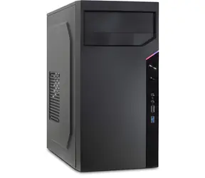 Inter-tech IT-6505 Retro Micro Tower czarna / obudowa PC / mATX / 2x USB 3.0