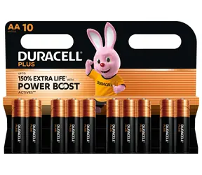 Duracell PLUS AA (LR06) / Bateria / Alkaliczna / 1,5 V / 10 szt.