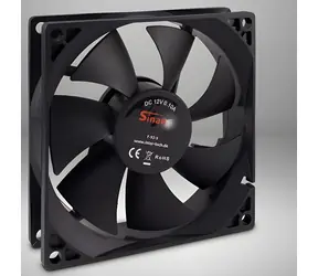 Inter-tech F-92-S czarny / Wentylator / 92x92x25 mm / 1500 obr./min / 24 dB / 3pin