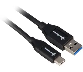 Sharkoon USB-A - USB-C 1m czarny / Kabel / USB 3.2 Gen 2 / 10 Gbit/s