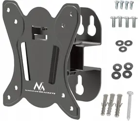 Maclean MC-415 czarny / Uchwyt ścienny do TV + monitora / 13-32" / VESA 100x100 / nośność 30 kg