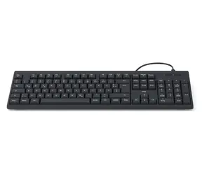 HAMA CK-100/WKM-100 czarna / Klawiatura / przewodowa / 100% (pełnowymiarowa)