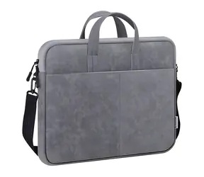Defender SOLID szary / Torba na laptopa / 15,6" / skóra ekologiczna