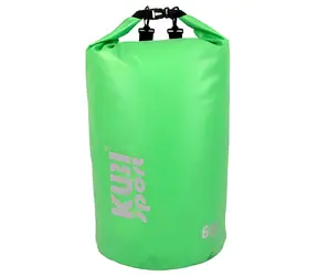 Torba na łódź KUBISPORT 60 l zielona / Wodoodporna / Kemping i sporty wodne