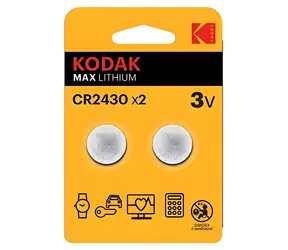 Kodak MAX CR2430 / Bateria litowa guzikowa / 3 V / 280 mAh / 2 szt.