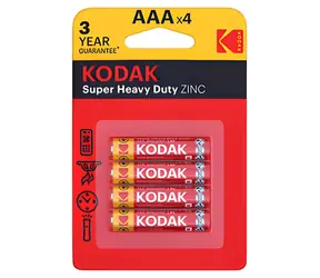 Kodak Super Heavy Duty AAA / Bateria / chlorek cynku / 4 szt. / 1,5 V