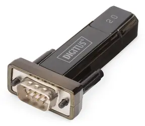 Digitus DA-70167 czarny / Adapter / RS232 do USB 2.0 / FTDI / 80 cm