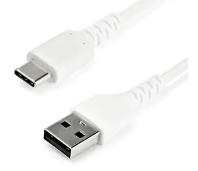 StarTech USB-A do USB-C biały / Kabel danych / Włókno aramidowe / 480 Mb/s / 2 m