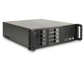 Inter-tech IPC 3U-3508 czarna / Obudowa serwerowa / 3U / ATX / 8x 2,5"/3,5" hot-swap / 2x USB 3.2 Gen1
