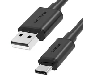 Unitek Y-C481BK czarny / Kabel / USB-A - USB-C / 0,5 m / 3 A
