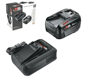 BOSCH 1600A031T6 czarny / Zestaw startowy / Akumulator 4.0 Ah + ładowarka AL 18V-44 / Li- ION / P4A