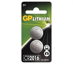 GP CR2016 / Bateria guzikowa / Litowa / 2 szt.