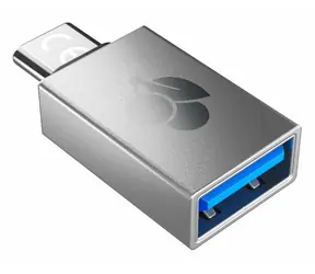 Cherry silver / Adapter / USB-A do USB-C / aluminium