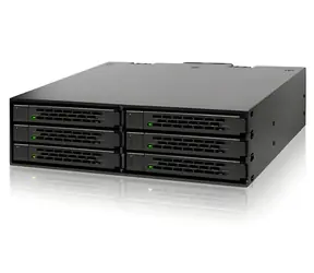 Icy Dock MB996SP-6SB czarny / Płyta montażowa do 6 dysków twardych/SSD 2,5" / SATA III / Hot-Swap
