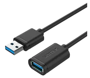 Unitek Y-C459GBK / Przedłużacz USB / USB 3.2 Gen 1 / 2 m / czarny