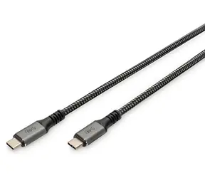Digitus DB-300443-030-S czarny/szary / kabel USB4 Gen 2x2 / USB-C - USB-C / 20 Gbit/s / PD 60 W / 3 m