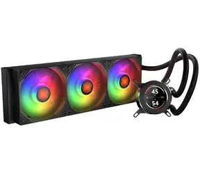 KRUX HydroGlance 360 LCD czarny / chłodzenie wodne CPU / 360 mm / ARGB / wyświetlacz LCD / Intel + AMD