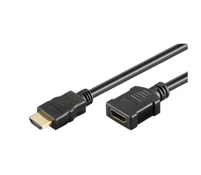 Przedłużacz HDMI Neutralle czarny / Przedłużacz / HDMI męski - HDMI żeński / HDMI 2.0 / 5m