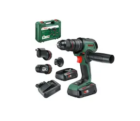 BOSCH AdvancedImpact 18V-80 zielony / Wiertarko-wkrętarka udarowa akumulatorowa / 18 V / uchwyt 13 mm / QuickSnap / 82 Nm / 2 x 2,5 Ah