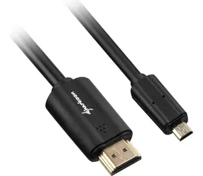 Sharkoon czarny / kabel HDMI / HDMI - Micro HDMI / 4K / High Speed z Ethernetem / 1,5 m