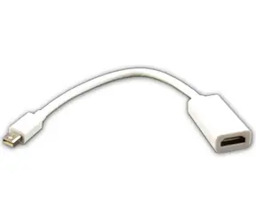 Sharkoon mini DisplayPort (M) - HDMI (F) biały / Adapter / 15 cm / 1920x1080