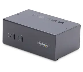 StarTech P2DD46A2 czarny / przełącznik KVM / 2× PC / podwójny / DisplayPort / 4K / USB