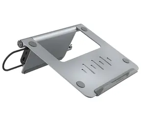 Adam Elements CASA Hub Stand szary / Hub USB-C i podstawka pod laptopa / 5 w 1