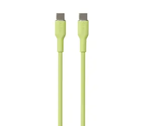 Cable Puro Soft Silicone jasnozielony / Kabel do transmisji danych / USB-C - USB-C / 1,5 m